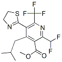 methyl 2-(difluoromethyl)-5-(4,5-dihydro-1,3-thiazol-2-yl)-4-(2-methyl propyl)-6-(trifluoromethyl)pyridine-3-carboxylate CAS#: 147172-37-0