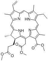 methyl (2S-trans)-13-ethyl-2,3-dihydro-18-(methoxycarbonyl)-20-(2-methoxy-2-oxoethyl)-3,7,12,17-tetramethyl-8-vinyl-21H,23H-porphine-2-propionate CAS#: 35038-32-5