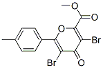 methyl 3,5-dibromo-6-(4-methylphenyl)-4-oxo-pyran-2-carboxylate CAS#: 139266-56-1