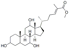 methyl-3,7,12-trihydroxycholest-24-ene-26-oate CAS#: 144210-47-9