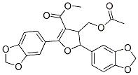methyl 4-acetoxymethyl-4,5-dihydro-2,5-bis(3,4-methylenedioxyphenyl)-3-furancarboxylate CAS#: 123400-68-0