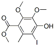 methyl 4-hydroxy-5-iodo-2,3-dimethoxy-6-methylbenzoate CAS#: 127761-05-1