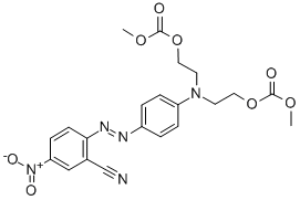 methyl 7-[4-[(2-cyano-4-nitrophenyl)azo]phenyl]-3-oxo-2,4,10-trioxa-7-azaundecan-11-oate CAS#: 35650-01-2