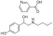 nicotinic acid, compound with alpha-[(butylamino)methyl]-p-hydroxybenzyl alcohol CAS#: 32981-34-3