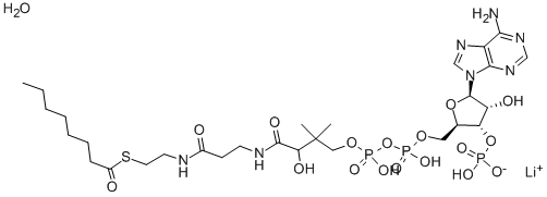 octanoyl coenzyme a lithium salt hydrate CAS#: 324518-20-9