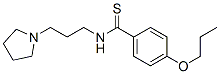 p-Propoxy-N-[3-(1-pyrrolidinyl)propyl]thiobenzamide CAS#: 32416-22-1