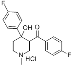 p-fluorophenyl 4-(p-fluorophenyl)-4-hydroxy-1-methyl-3-piperidyl ketone hydrochloride CAS#: 34039-01-5