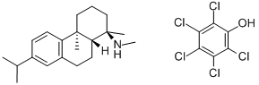 pentachlorophenol, compound with [1R-(1alpha,4abeta,10aalpha)]-1,2,3,4,4a,9,10,10a-octahydro-7-isopropyl-1,4a-dimethylphenanthrene-1-methylamine (1:1) CAS#: 35109-57-0