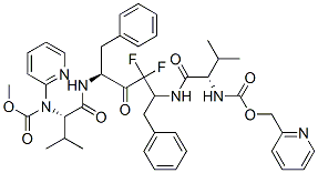pyridin-2-ylmethyl N-[(1S)-1-[[(2S,5S)-3,3-difluoro-5-[[(2S)-3-methyl- 2-(pyridin-2-ylmethoxycarbonylamino)butanoyl]amino]-4-oxo-1,6-diphenyl -hexan-2-yl]carbamoyl]-2-methyl-propyl]carbamate CAS#: 144162-27-6