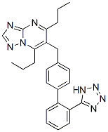 s-triazolo(1,5-a)pyrimidine, 5,7-dipropyl-6-((2'-(1H-tetrazol-5-yl)(1,1'-biphenyl)-4-yl)methyl)- CAS#: 168152-91-8