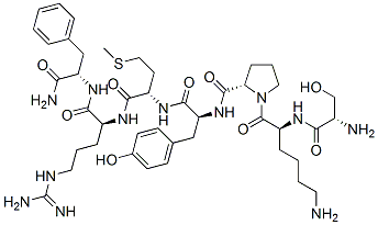 seryl-lysyl-prolyl-tyrosyl-methionyl-arginyl-phenylalaninamide CAS#: 144909-42-2