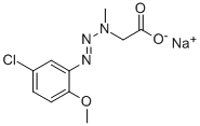sodium [3-(5-chloro-2-methoxyphenyl)-1-methyl-2-triazeno]acetate CAS#: 33067-78-6