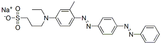 sodium 3-[ethyl[3-methyl-4-[[4-(phenylazo)phenyl]azo]phenyl]amino]propanesulphonate CAS#: 36904-62-8