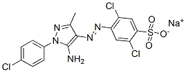 sodium 4-[[5-amino-1-(4-chlorophenyl)-3-methyl-1H-pyrazol-4-yl]azo]-2,5-dichlorobenzenesulphonate CAS#: 37405-99-5