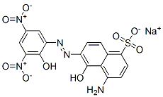 sodium 4-amino-5-hydroxy-6-[(2-hydroxy-3,5-dinitrophenyl)azo]naphthalene-1-sulphonate CAS#: 3687-83-0