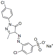 sodium 4-chloro-3-[[1-(4-chlorophenyl)-4,5-dihydro-3-methyl-5-oxo-1H-pyrazol-4-yl]azo]benzenesulphonate CAS#: 37078-96-9