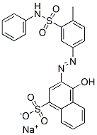 sodium 4-hydroxy-3-[[3-(phenylsulphamoyl)-p-tolyl]azo]naphthalenesulphonate CAS#: 3058-98-8
