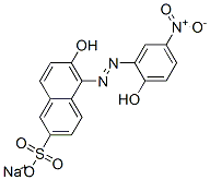 sodium 6-hydroxy-5-[(2-hydroxy-5-nitrophenyl)azo]naphthalene-2-sulphonate CAS#: 3624-64-4