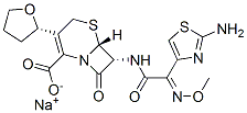 sodium (6R,7R)-7-[[2-(2-amino-1,3-thiazol-4-yl)-2-methoxyimino-acetyl] amino]-8-oxo-3-[(2S)-oxolan-2-yl]-5-thia-1-azabicyclo[4.2.0]oct-2-ene- 2-carboxylate CAS#: 141195-77-9