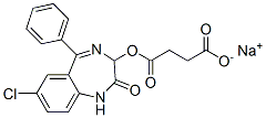 sodium (7-chloro-2,3-dihydro-2-oxo-5-phenyl-1H-1,4-benzodiazepin-3-yl) succinate CAS#: 3693-18-3