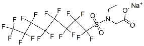 sodium N-ethyl-N-[(heptadecafluorooctyl)sulphonyl]glycinate CAS#: 3871-50-9