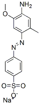 sodium p-[(4-amino-5-methoxy-o-tolyl)azo]benzenesulphonate CAS#: 3626-35-5