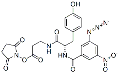 succinimidyl N-(N'-(3-azido-5-nitrobenzoyl)tyrosyl)-beta-alanate CAS#: 126083-10-1