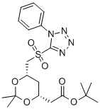 tert-Butyl 2-[(4R,6S)-2,2-Dimethyl-6-[(1-phenyl-1H-terazol-5-ylsulfonyl)methyl]-1,3-dioxan-4-yl]acetate CAS#: 380460-37-7