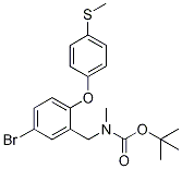 tert-Butyl {5-bromo-2-[4-(methylthio)phenoxy]benzyl}methylcarbamate CAS#: 364324-01-6