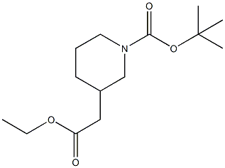 tert-butyl 3-(2-ethoxy-2-oxoethyl)piperidine-1-carboxylate CAS#: 384830-13-1