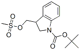 tert-butyl 3-(methylsulfonyloxymethyl)-2,3-dihydroindole-1-carboxylate CAS#: 130469-60-2