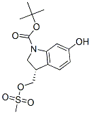tert-butyl (3S)-6-hydroxy-3-(methylsulfonyloxymethyl)-2,3-dihydroindol e-1-carboxylate CAS#: 128049-51-4