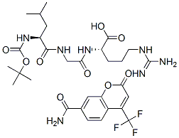 tert-butyloxycarbonyl-leucyl-glycyl-arginine-4-trifluoromethylcoumarin-7-amide CAS#: 117141-39-6