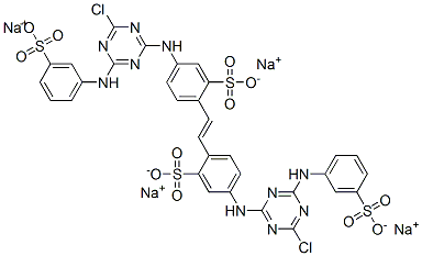 tetrasodium 4,4'-bis[[4-chloro-6-[(3-sulphonatophenyl)amino]-1,3,5-triazin-2-yl]amino]stilbene-2,2'-disulphonate CAS#: 37138-25-3