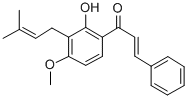 trans-1-(2-Hydroxy-4-methoxy-3-(3-methyl-2-butenyl)phenyl)-3-phenyl-2- propen-1-one CAS#: 38965-77-4