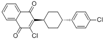 trans-2-Chloro-3-[4-(4-chlorophenyl)cyclohexyl]-1,4-naphthalenedione CAS#: 153977-22-1