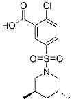 trans-2-chloro-5-[(3,5-dimethylpiperidin-1-yl)sulphonyl]benzoic acid CAS#: 37087-96-0