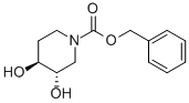 trans-3,4-Dihydroxypiperidine-1-carboxylic acid benzyl ester CAS#: 167097-00-9