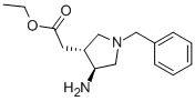 trans-(4-Amino-1-benzylpyrrolidin-3-yl)-acetic acid ethyl ester CAS#: 144017-84-5