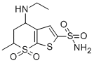 trans-6-Methyl-4-ethylamino-5,6-dihydro-4H-thieno[2,3-b]thiopyran-2-sulfonamide-7,7-dioxide CAS#: 120280-13-9