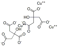 tricopper(2+) bis[2-hydroxypropane-1,2,3-tricarboxylate] CAS#: 3164-31-6