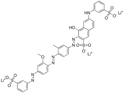 trilithium-1-hydroxy-7-(3-sulfonatoanilino)-2-(3-methyl-4-(2-methoxy-4-(3-sulfonatophenylazo)phenylazo)phenylazo)naphthalene-3-sulfonate CAS#: 117409-78-6