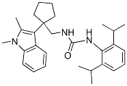 1-[[1-(1,2-dimethylindol-3-yl)cyclopentyl]methyl]-3-(2,6-dipropan-2-yl phenyl)urea CAS#: 145131-59-5