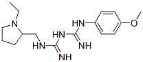 1-[(1-ethyl-2-pyrrolidinyl)methyl]-5-(4-methoxyphenyl)biguanide CAS#: 41988-53-8