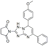 1-[2-(4-methoxyphenyl)-4-phenyl-1,5,7,9-tetrazabicyclo[4.3.0]nona-3,5, 7-trien-8-yl]pyrrolidine-2,5-dione CAS#: 171668-02-3