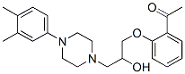 1-(2-Acetylphenoxy)-3-[4-(3,4-dimethylphenyl)-1-piperazinyl]-2-propanol CAS#: 42583-20-0