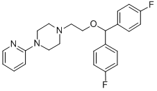 1-[2-[BIS(4-FLUOROPHENYL)METHOXY]ETHYL]-4-(PYRIDINYL)-PIPERAZINE CAS#: 154558-38-0
