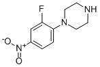 1-(2-Fluoro-4-nitrophenyl)piperazine CAS#: 154590-33-7