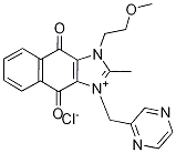 1-(2-Methoxyethyl)-2-Methyl-4,9-dioxo-3-(pyrazin-2-ylMethyl)-4,9-dihydro-1H-naphtho[2,3-d]iMidazol-3-iuM chloride CAS#: 355406-09-6