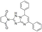 1-(2,4-diphenyl-1,5,7,9-tetrazabicyclo[4.3.0]nona-3,5,7-trien-8-yl)pyr rolidine-2,5-dione CAS#: 171668-01-2